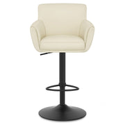 Gasdruckfeder Barhocker Echtleder - Rome Beige