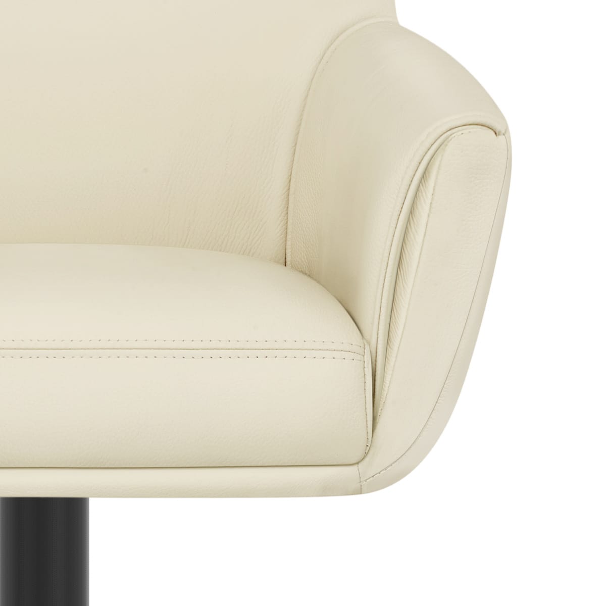 Gasdruckfeder Barhocker Echtleder - Rome Beige