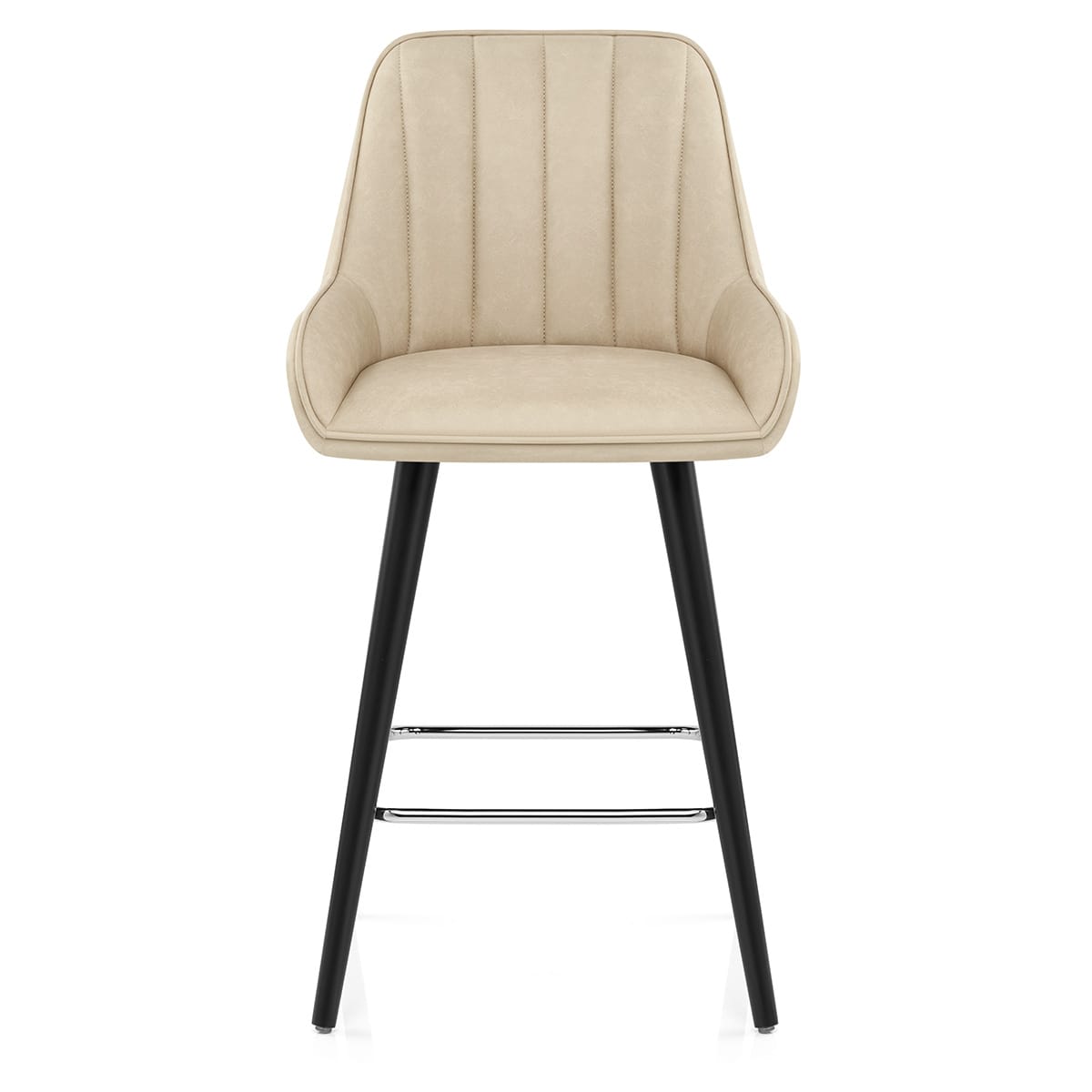 Kunstleder Barhocker - Rosa Beige