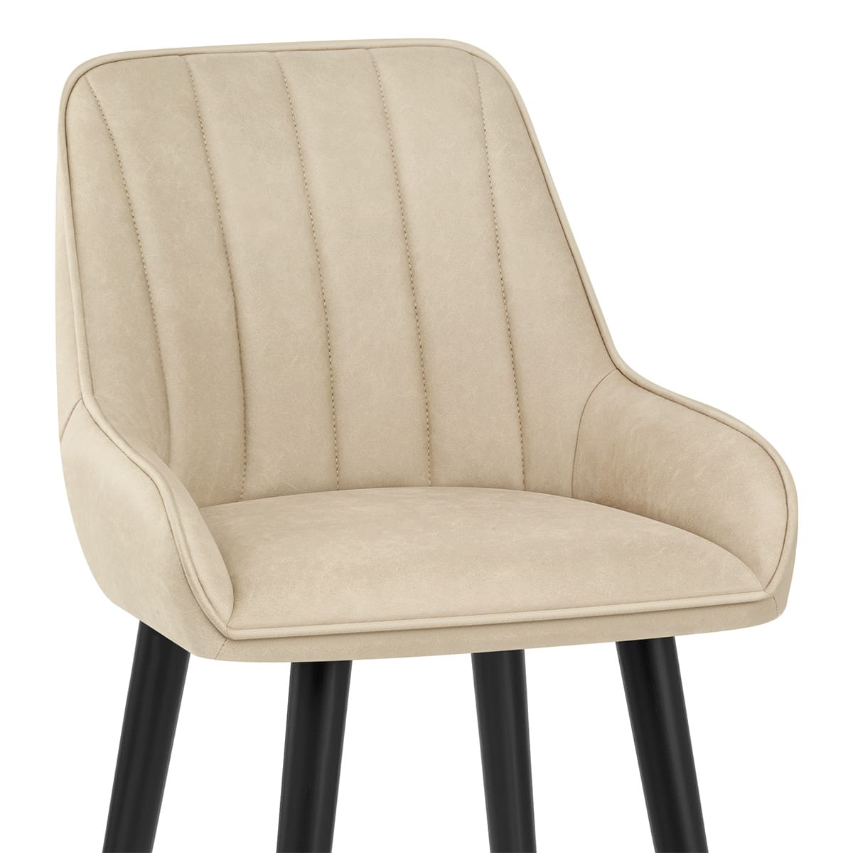 Kunstleder Barhocker - Rosa Beige