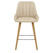 Barhocker Holz - Rosa Beige