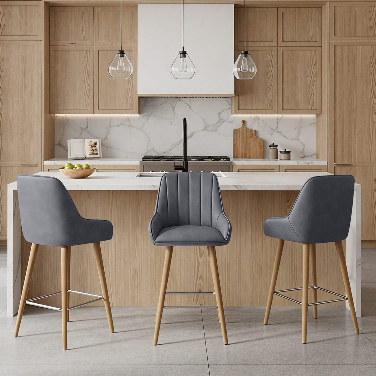 Sgabello Legno - Rosa Blu