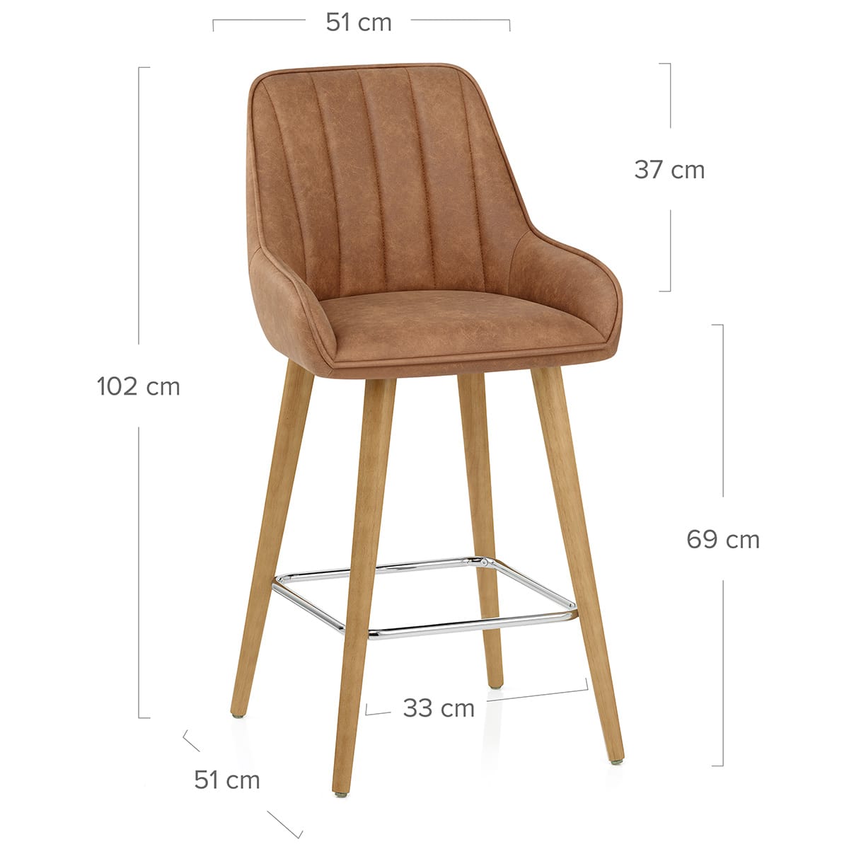 Sgabello Legno - Rosa Marrone