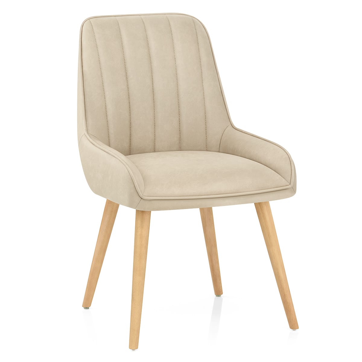 Holz Stuhl - Rosa Beige