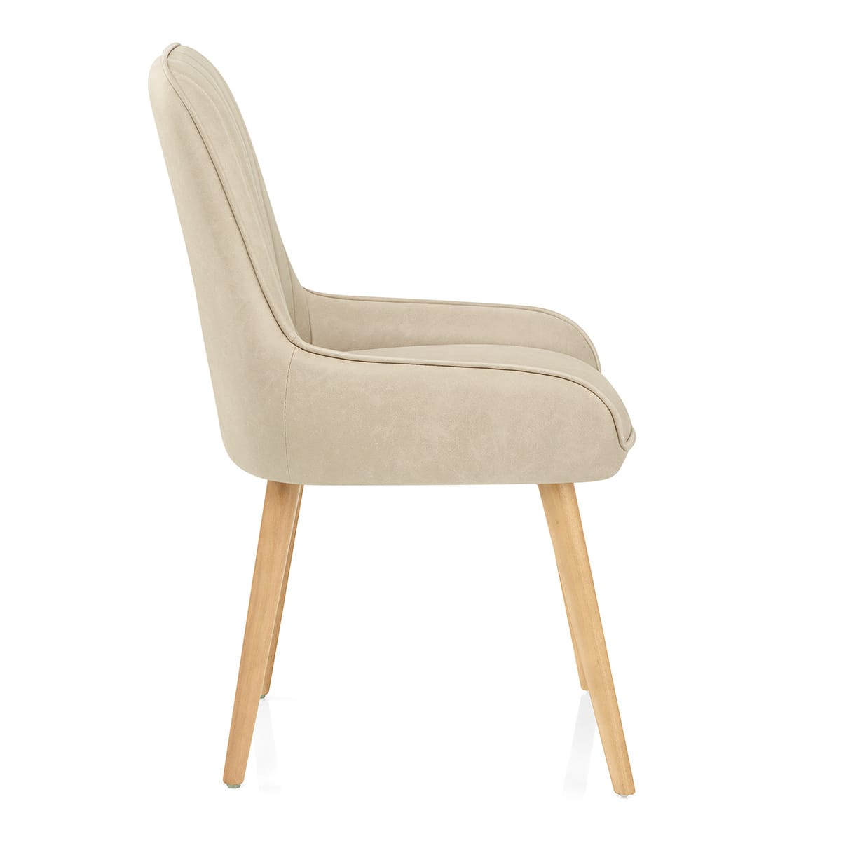 Holz Stuhl - Rosa Beige