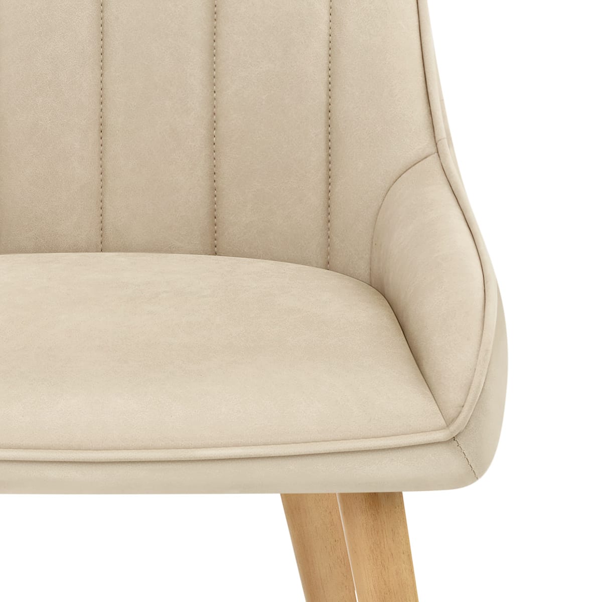 Holz Stuhl - Rosa Beige