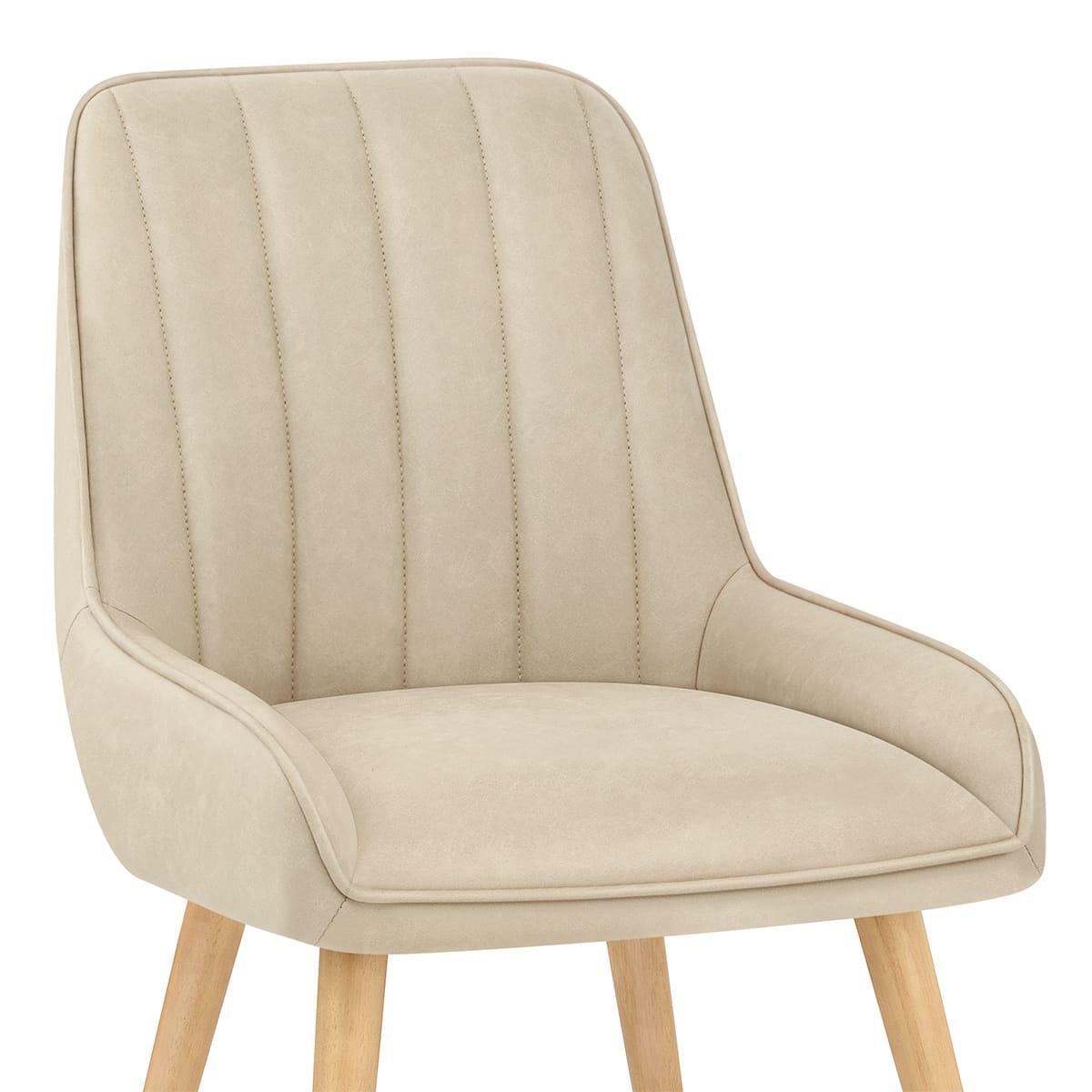 Holz Stuhl - Rosa Beige