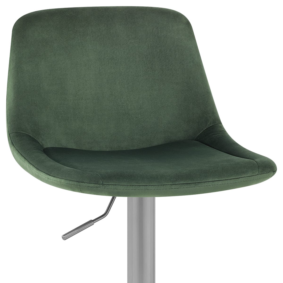Sgabello Velluto Satinato - Scoop Verde