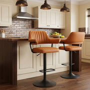 Echtleder Barhocker - Scout Orange