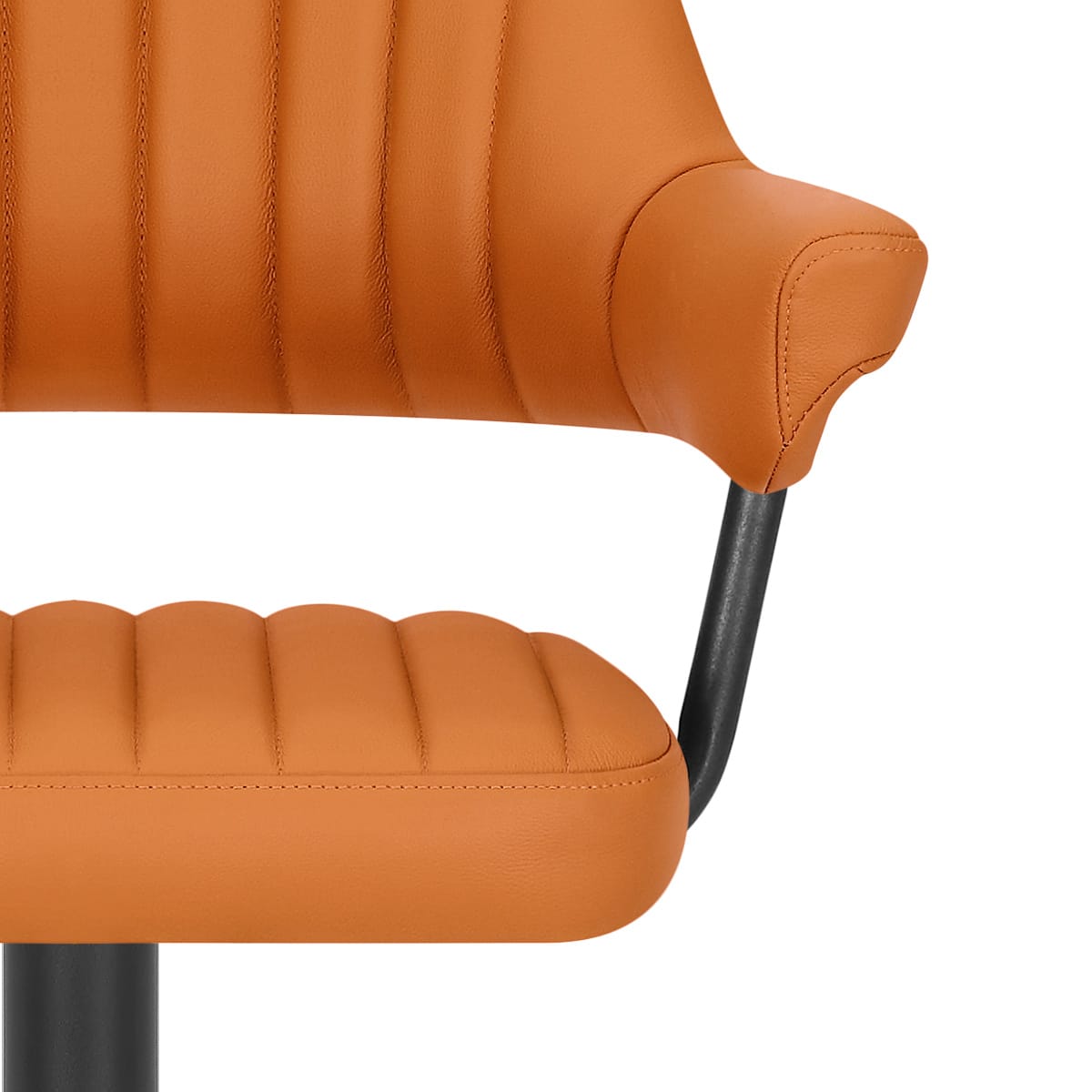 Sgabello Vera Pelle - Scout Arancione