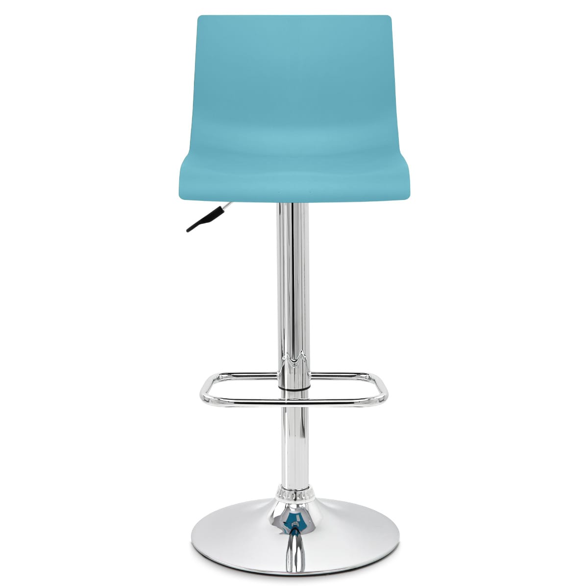 Kunststoff Barhocker Chrom - Serena Blau
