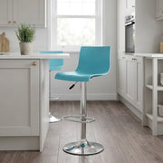 Kunststoff Barhocker Chrom - Serena Blau