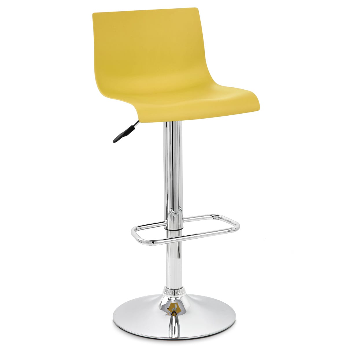 Sgabello Resina Cromato - Serena Giallo