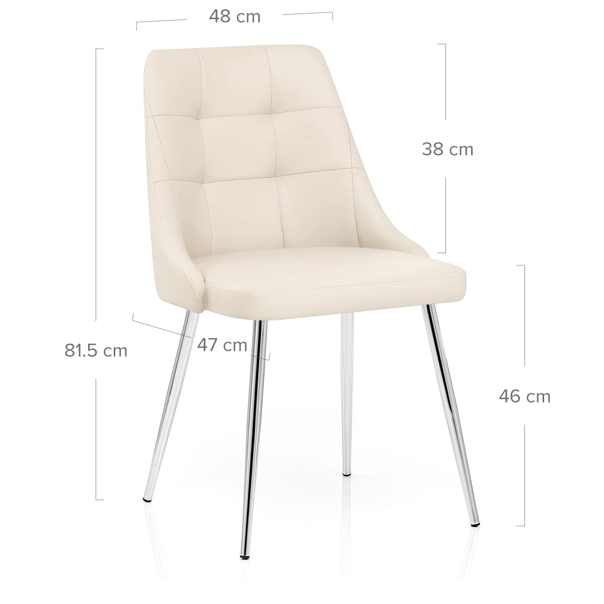 Kunstleder Stuhl - Shanghai Beige