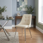 Kunstleder Stuhl - Shanghai Beige