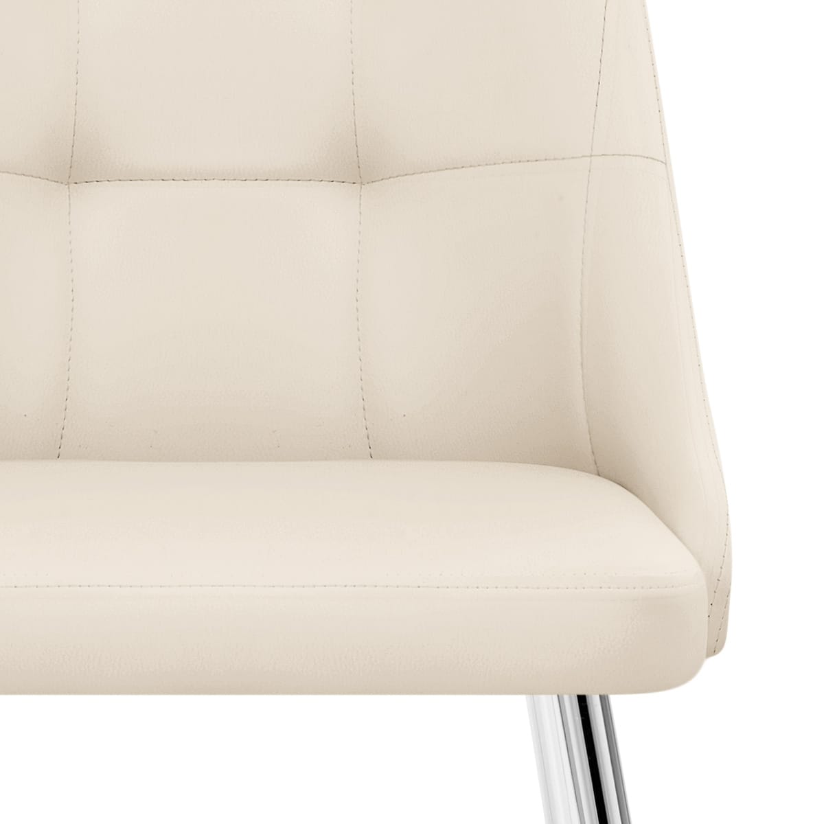 Kunstleder Stuhl - Shanghai Beige