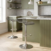 Plexiglass Barhocker Gebürstet - Shimmer Grau