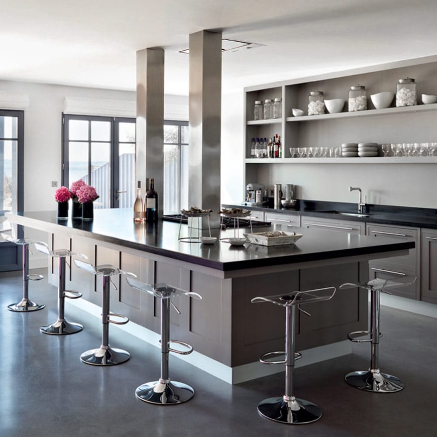 Plexiglas Barhocker Chrom - Shimmer Transparent