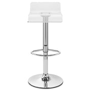 Plexiglas Barhocker Chrom - Shimmer Transparent