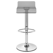 Sgabello Plastica Cromato - Shimmer Grigio