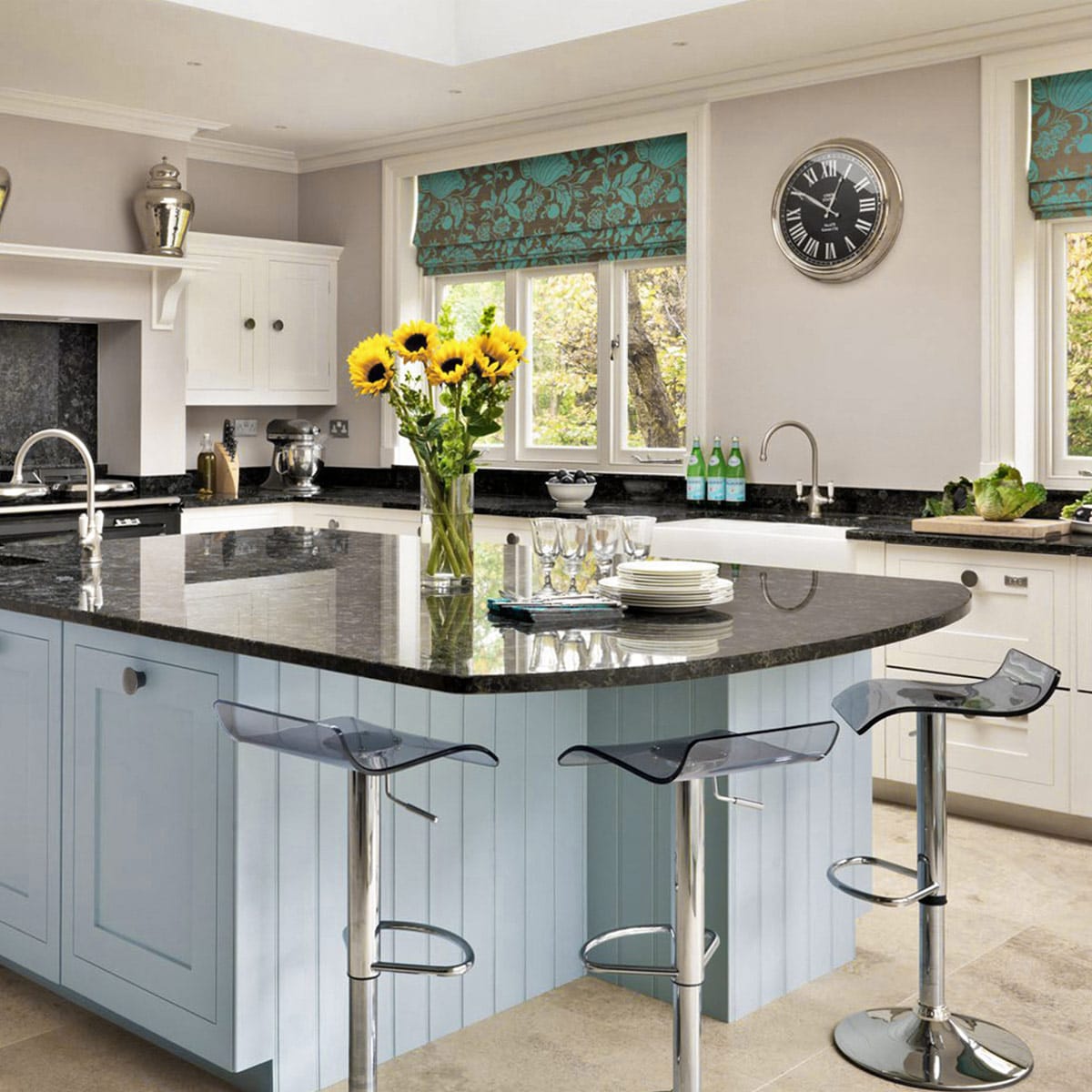 Sgabello Plastica Cromato - Shimmer Grigio