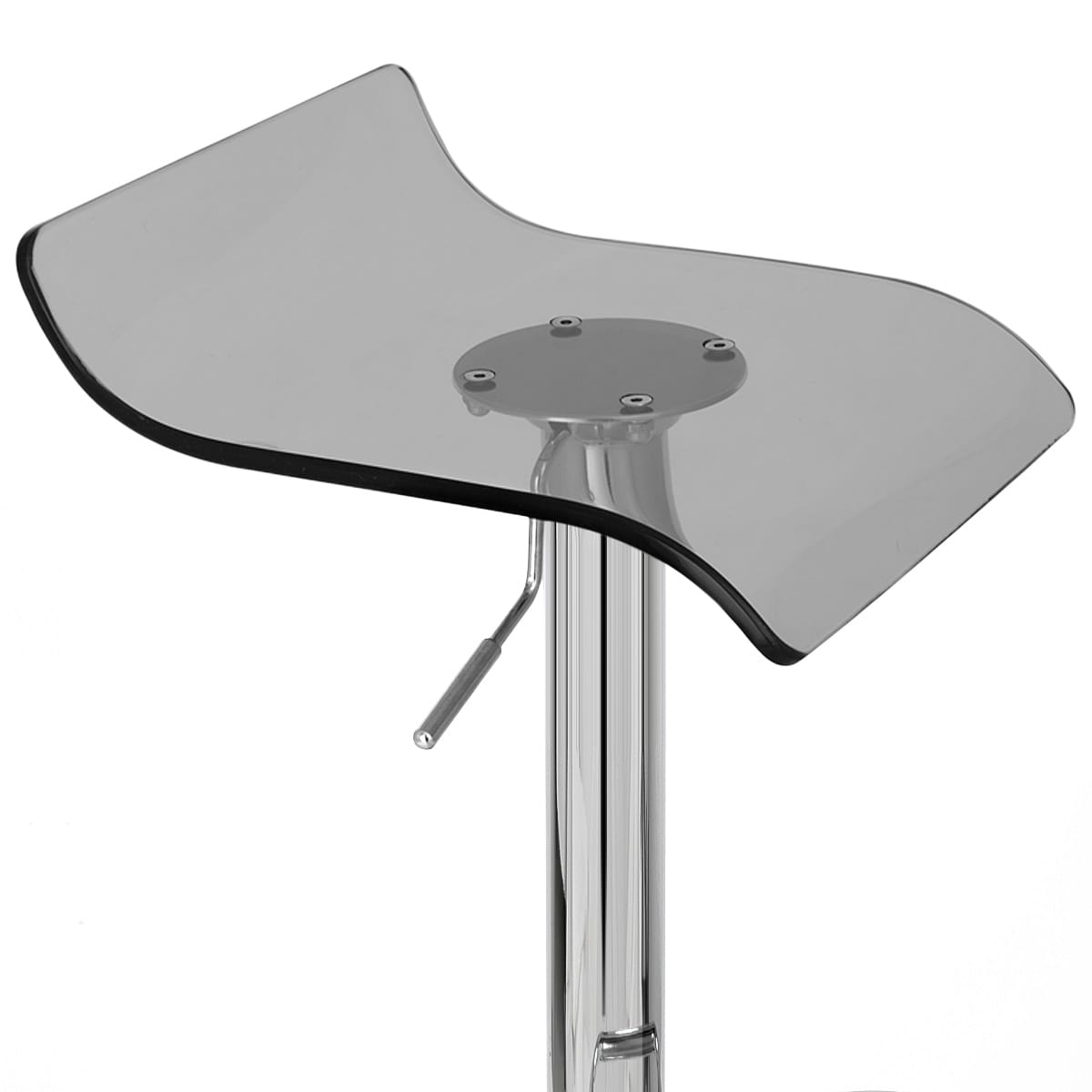 Sgabello Plastica Cromato - Shimmer Grigio