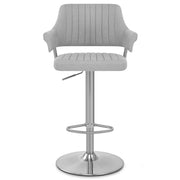 Sgabello Tessuto Satinato - Skyline Grigio