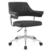 Kunstleder Bürostuhl Chrom - Skyline Schwarz