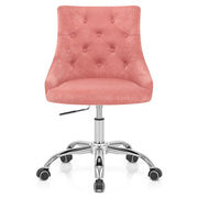 Samt Bürostuhl - Sofia Pink