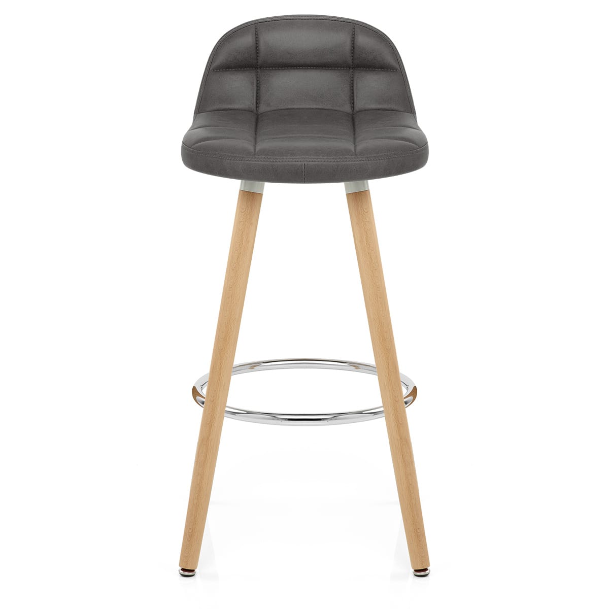 Kunstleder Barhocker Antik - Sole Grau