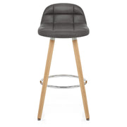 Kunstleder Barhocker Antik - Sole Grau