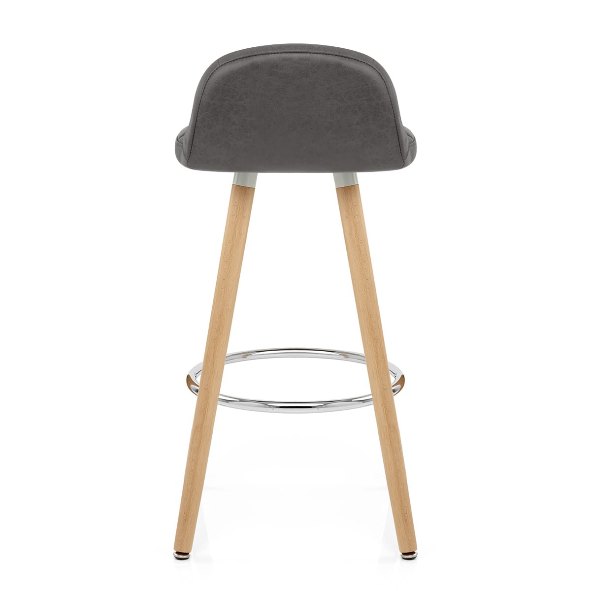 Kunstleder Barhocker Antik - Sole Grau