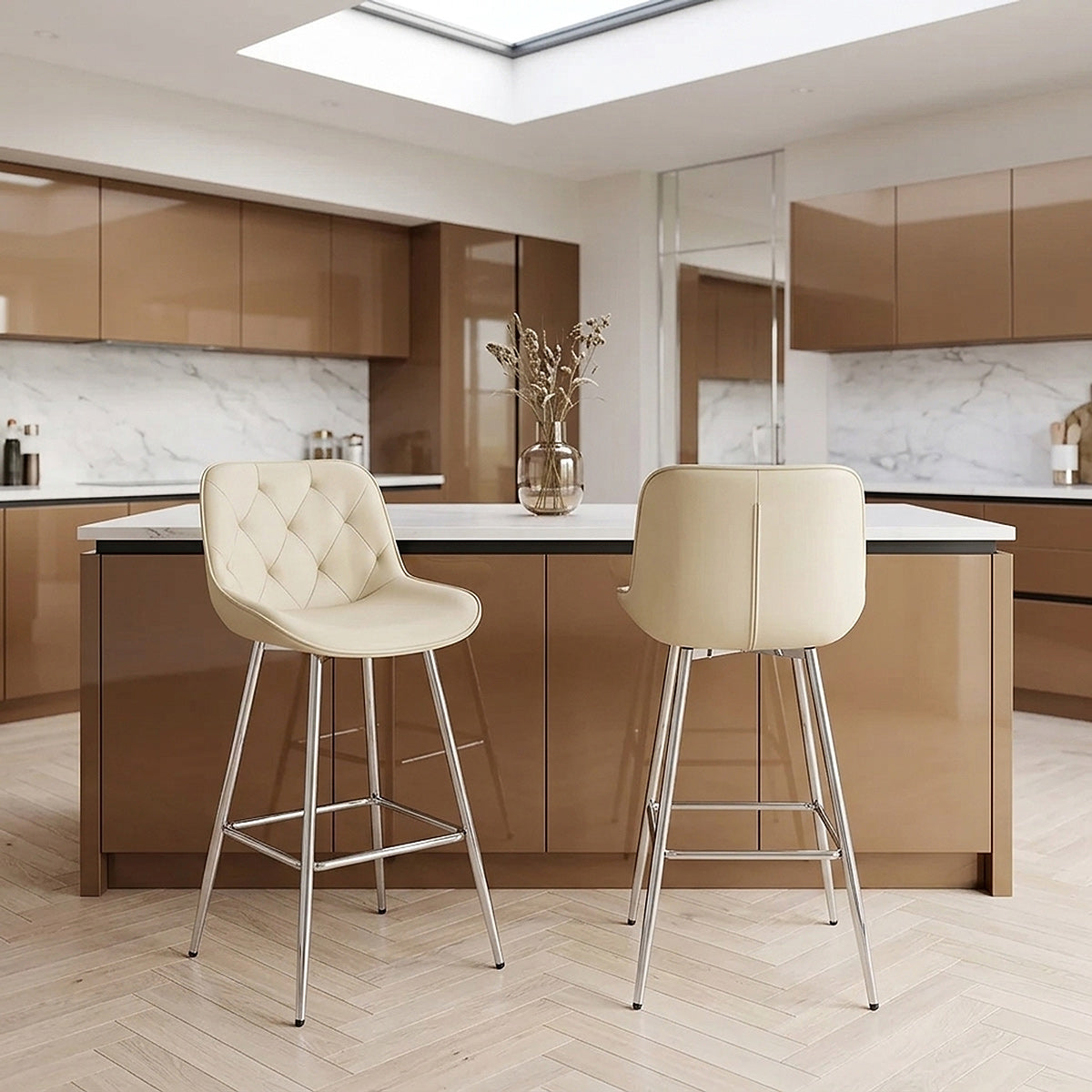 Kunstleder Barhocker - Sprint Beige
