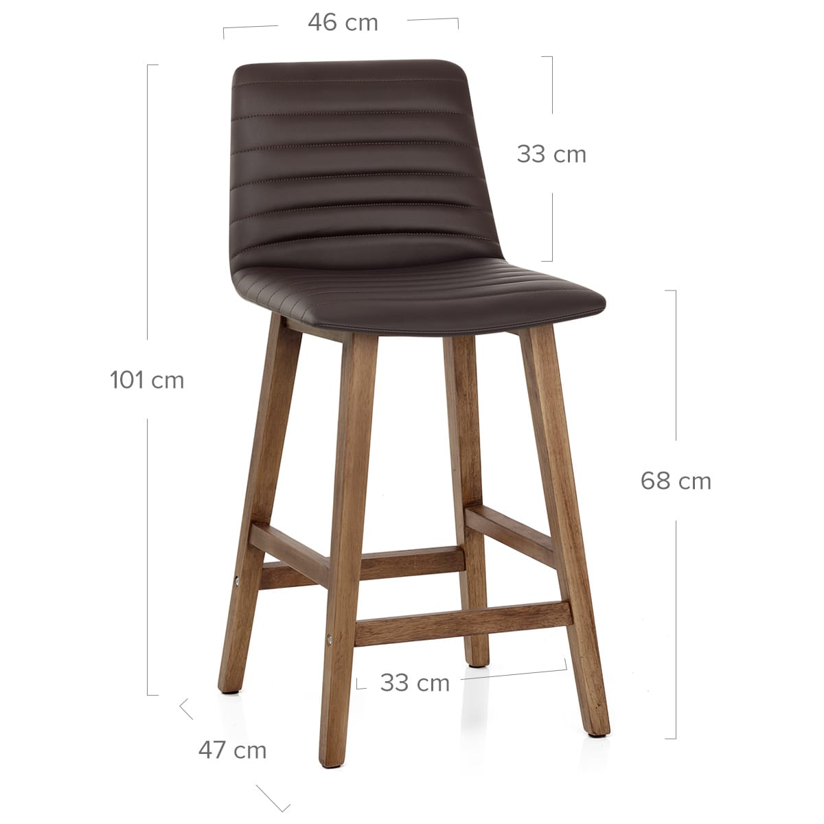 Kunstleder Barhocker - Spritz Braun