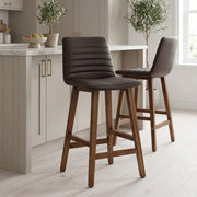 Kunstleder Barhocker - Spritz Braun