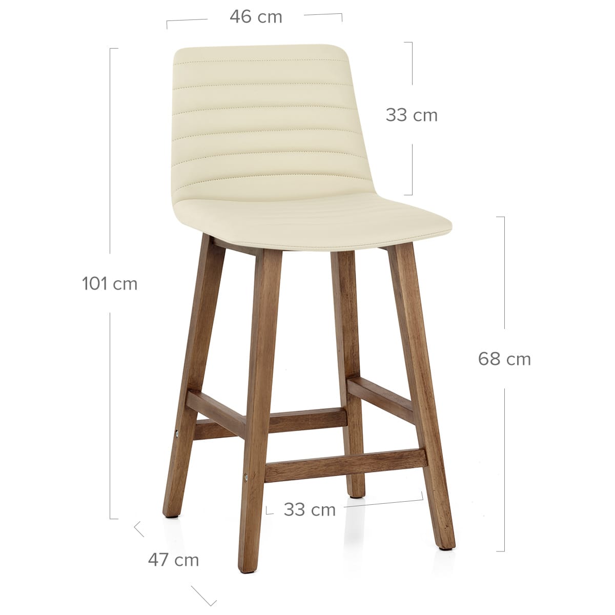 Kunstleder Barhocker - Spritz Beige