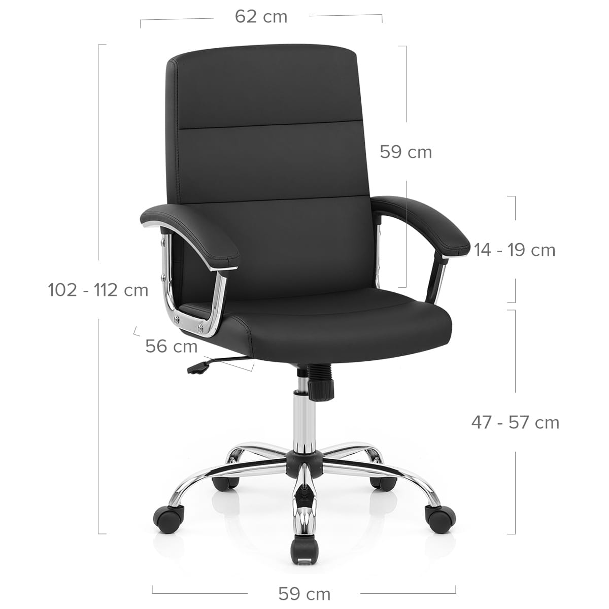 Sedia per ufficio - Stanford Nero