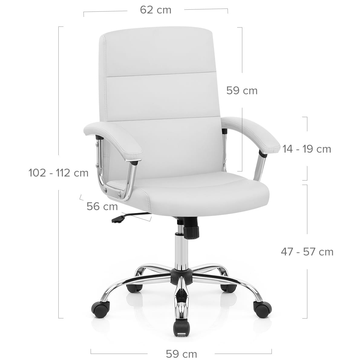 Sedia per ufficio - Stanford Bianco