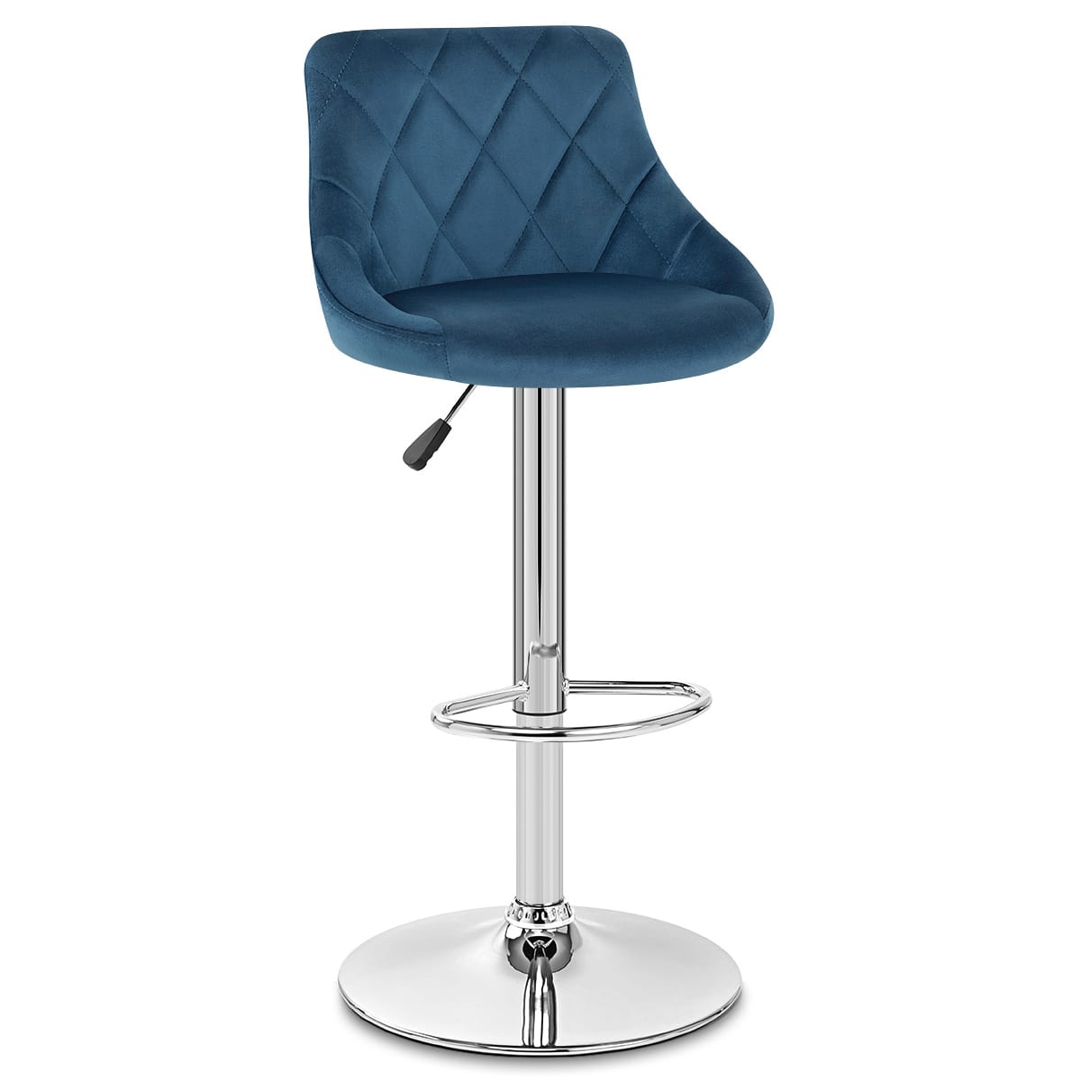 Samtbarhocker - Stitch Blau