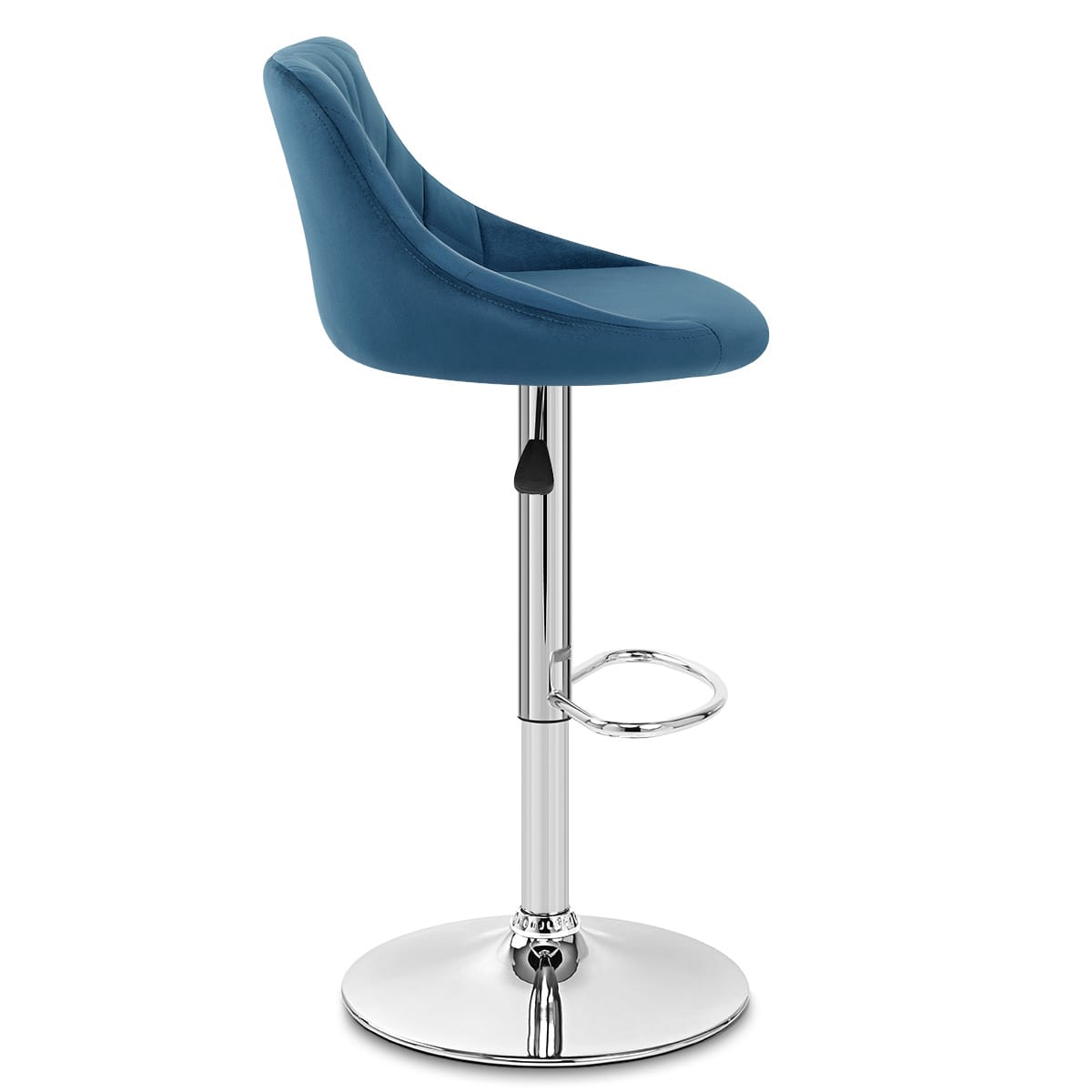 Samtbarhocker - Stitch Blau