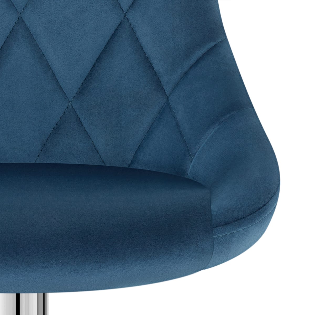 Samtbarhocker - Stitch Blau