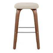 Sgabello legno tessuto - Stockholm Crema
