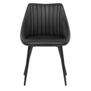 Sedia Vera Pelle - Strata Nero