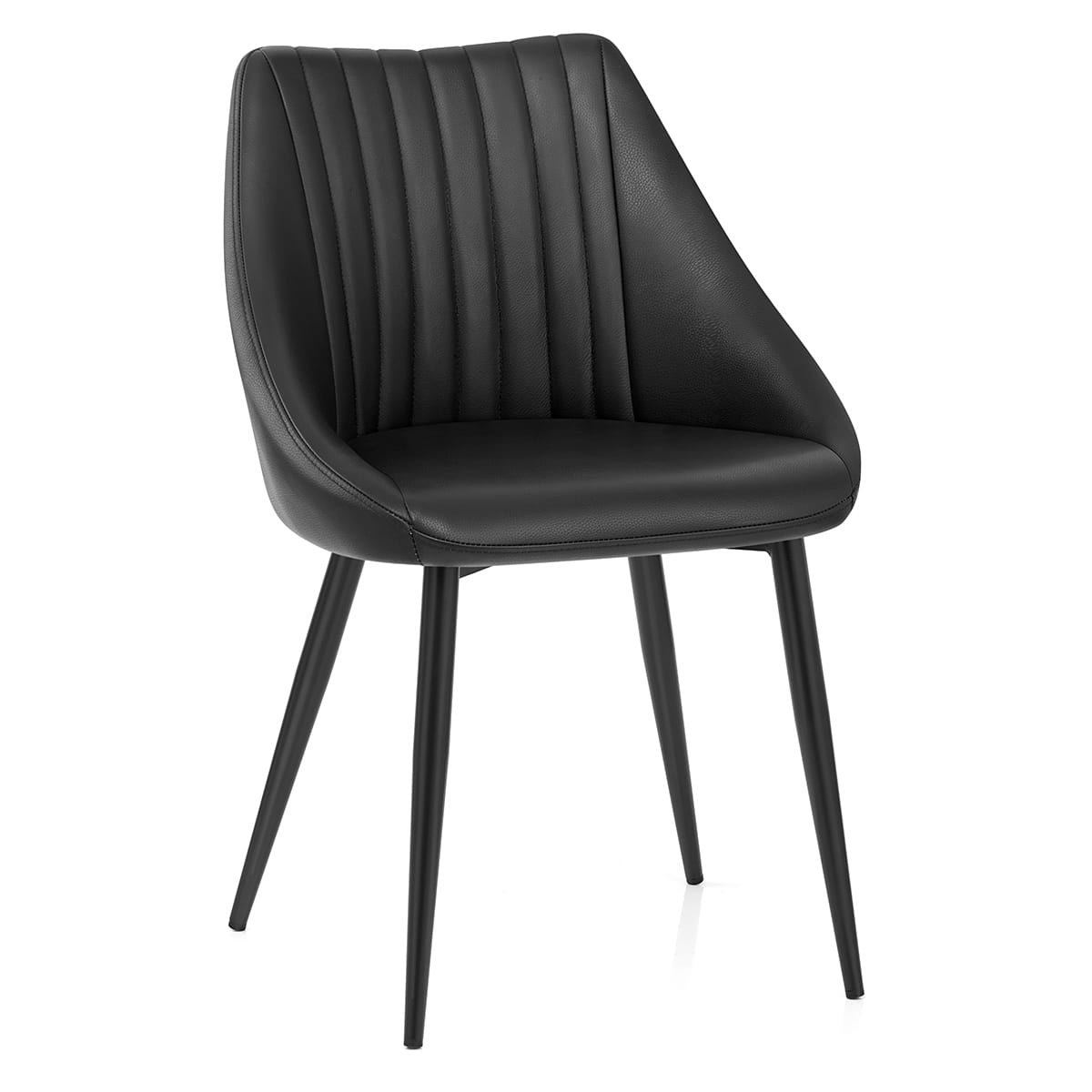 Sedia Vera Pelle - Strata Nero