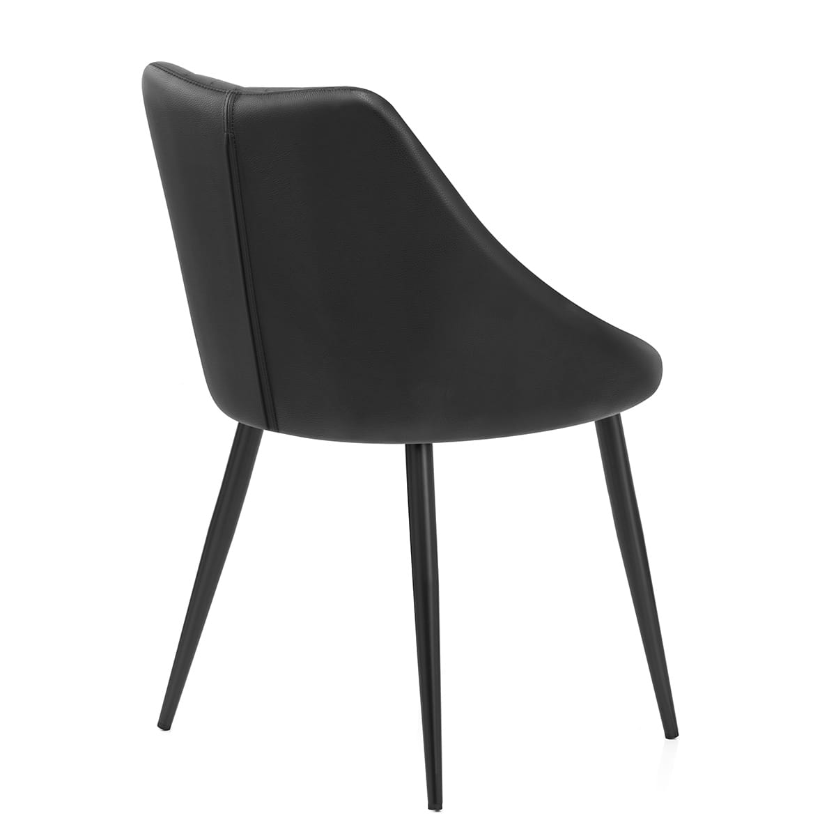 Sedia Vera Pelle - Strata Nero