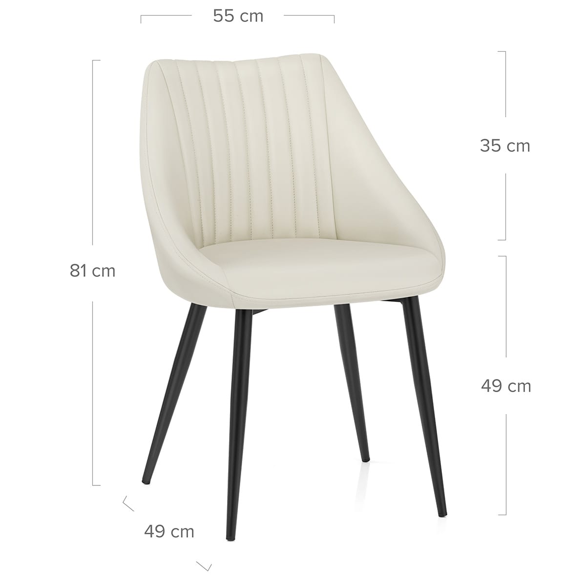 Sedia Vera Pelle - Strata Crema