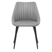 Sedia Vera Pelle - Strata Grigio