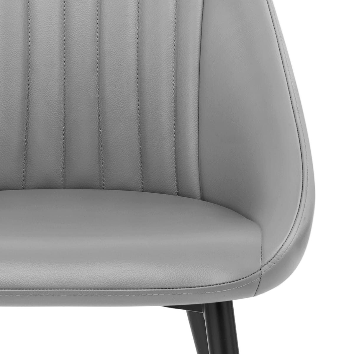 Sedia Vera Pelle - Strata Grigio