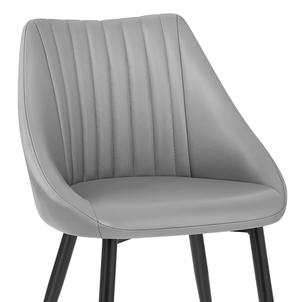Sedia Vera Pelle - Strata Grigio