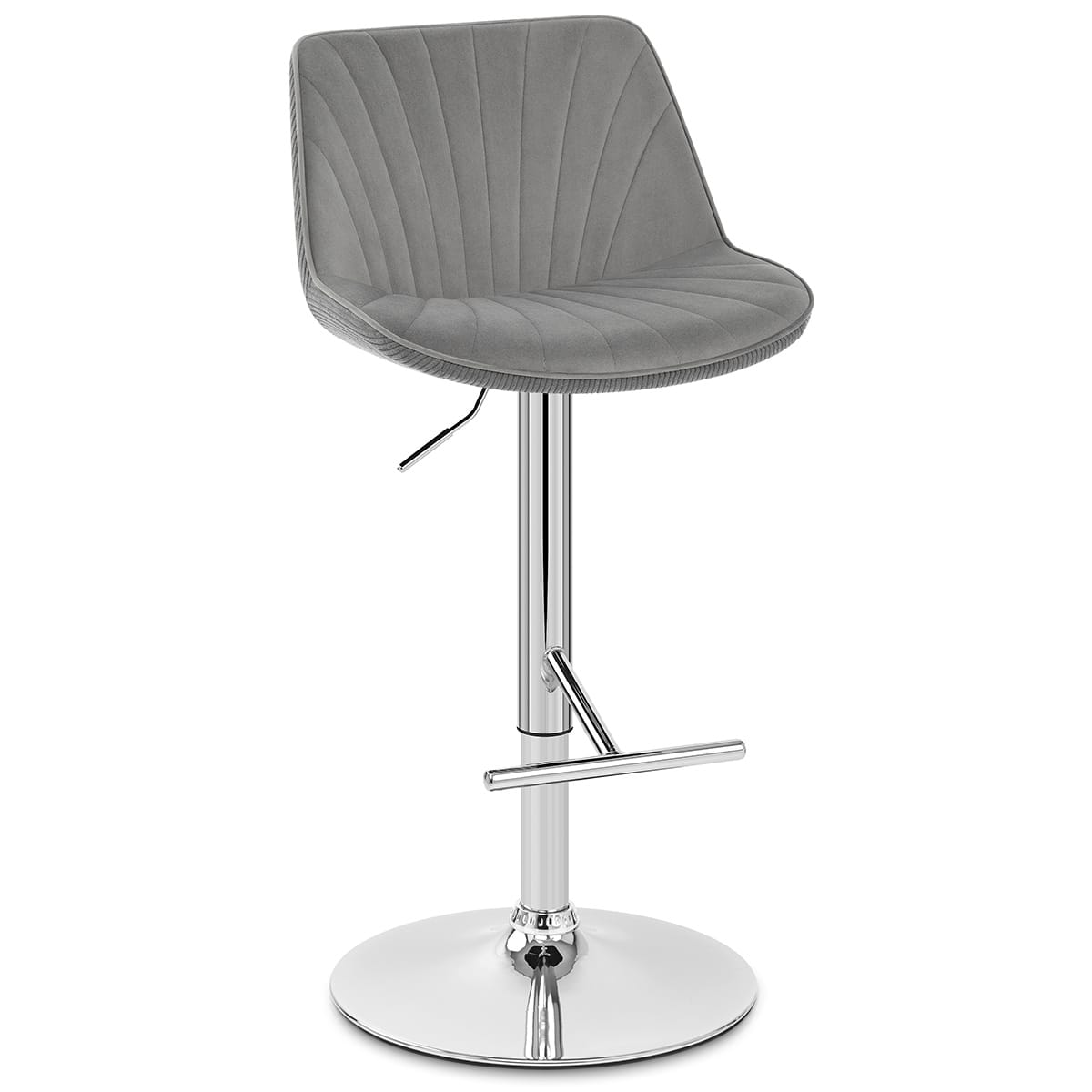 Barhocker Samt - Summer Grau